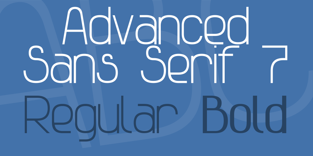 Advanced Sans Serif 7 illustration 1