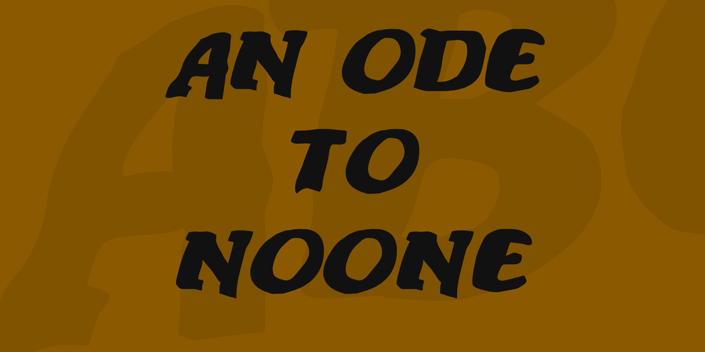 An ode to noone illustration 1