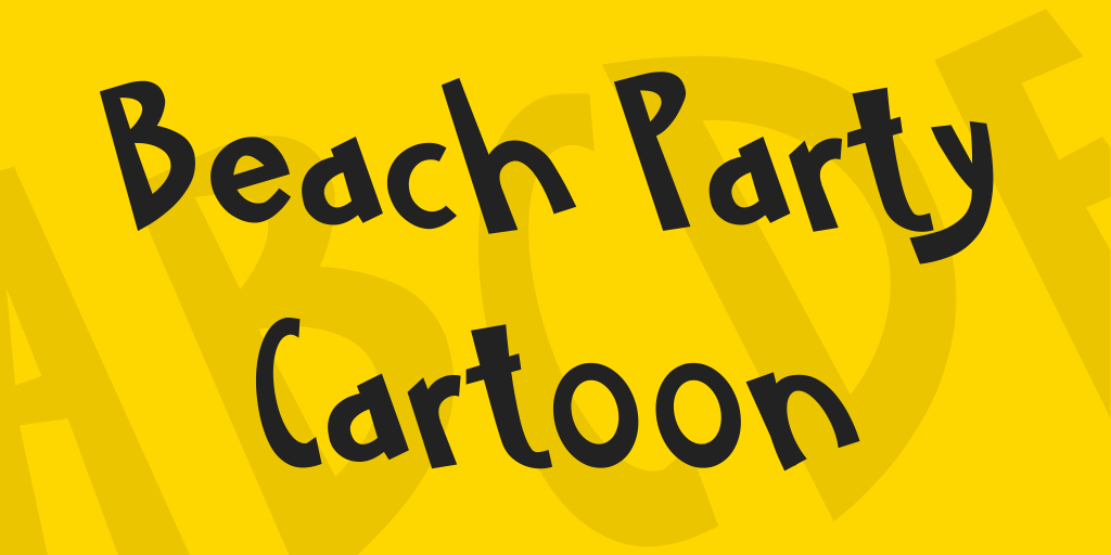 Beach Party Cartoon illustration 2