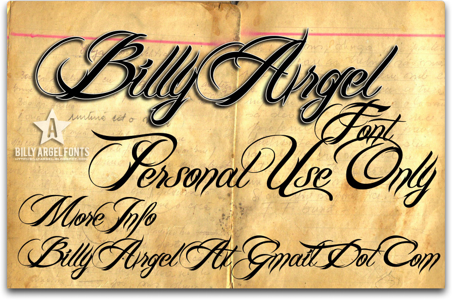 BILLY ARGEL FONT illustration 1