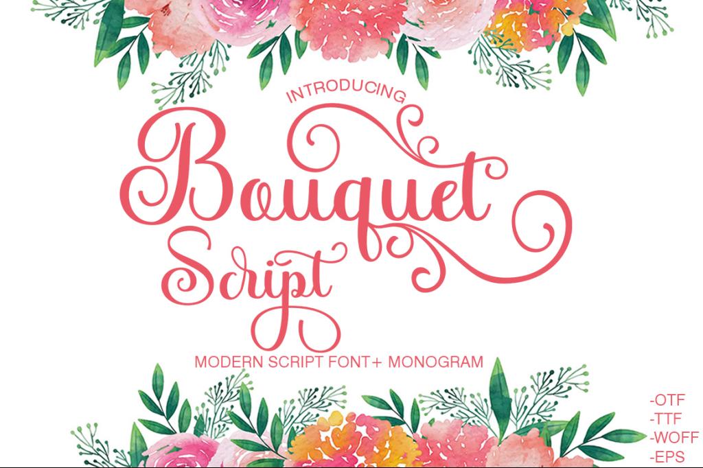 Bouquet Script illustration 2