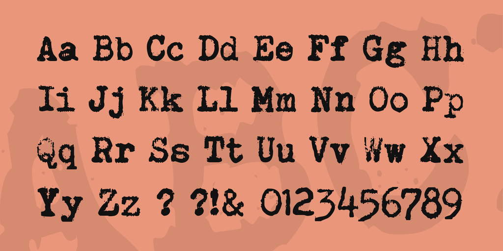 Brother Deluxe 1350 Font illustration 4