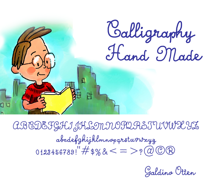 Calligraphy Hand Made illustration 1