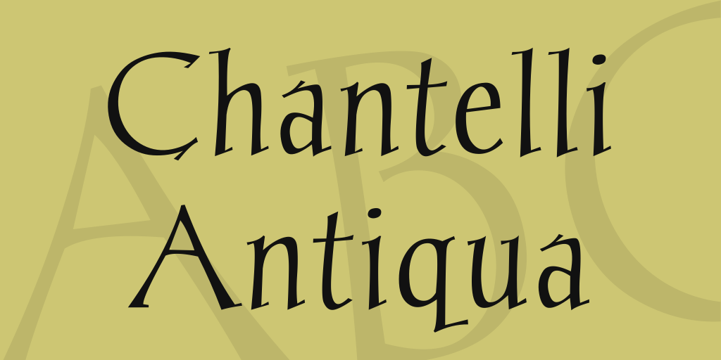 Chantelli Antiqua illustration 1