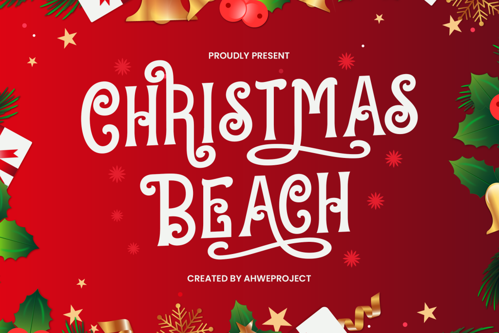 Christmas Beach illustration 7