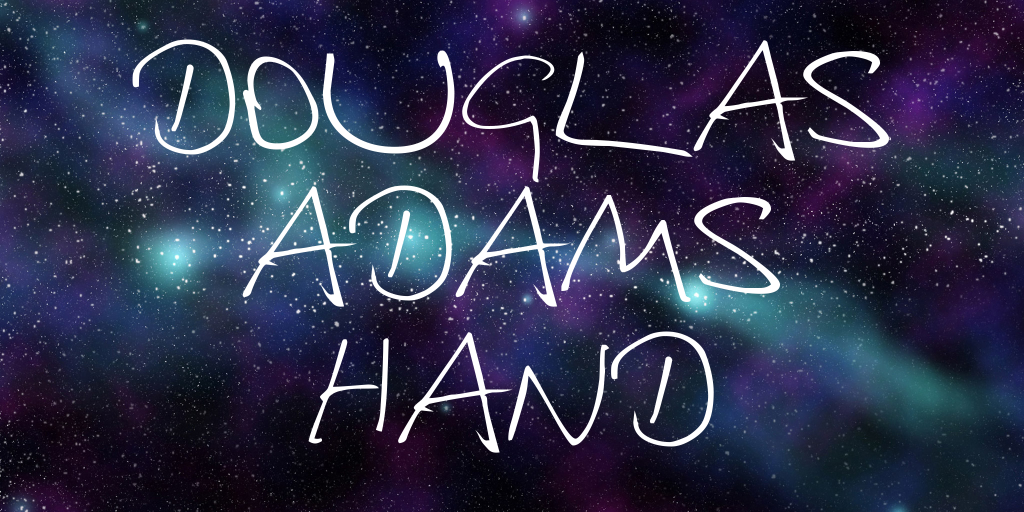 Douglas Adams Hand illustration 5