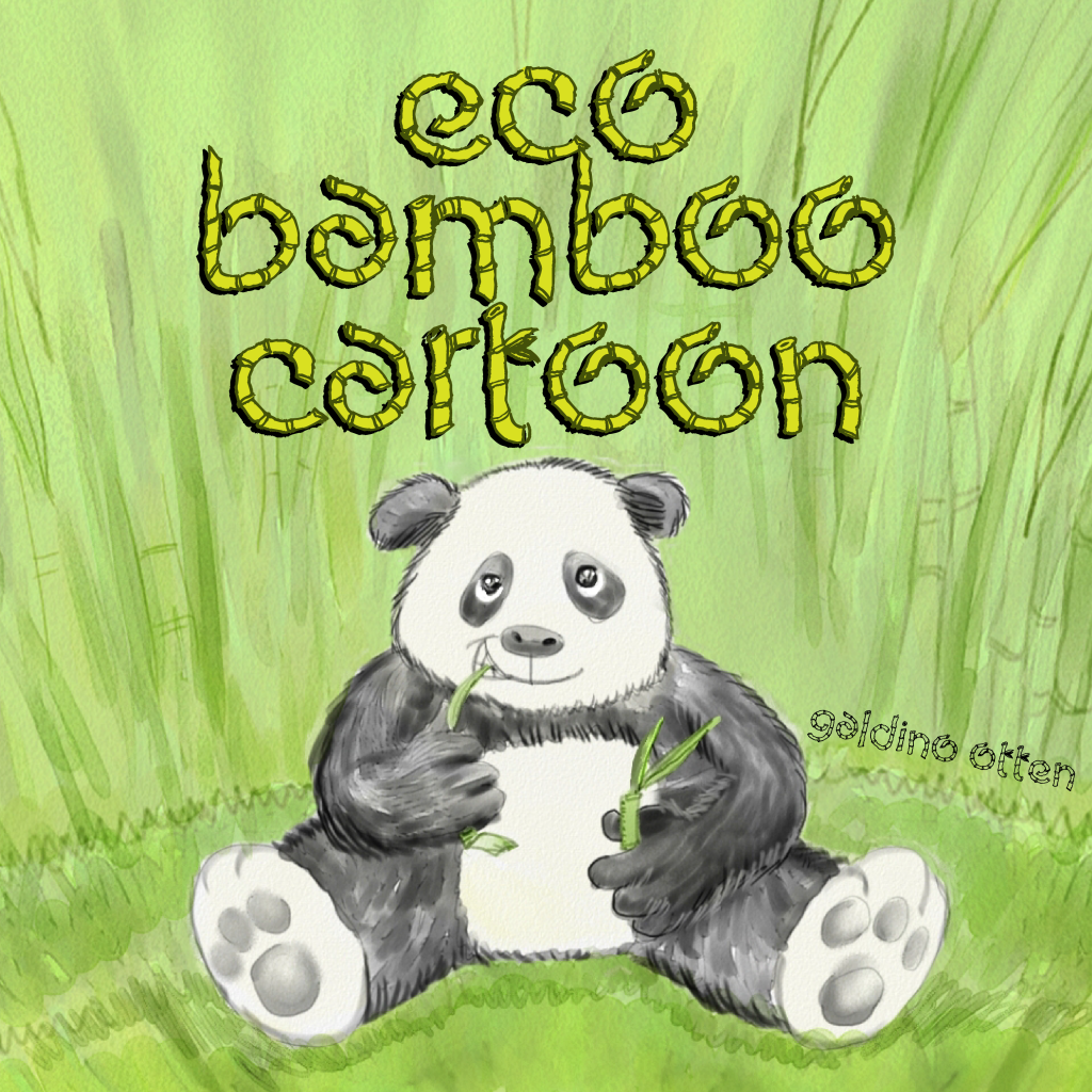 Eco Bamboo Cartoon illustration 1