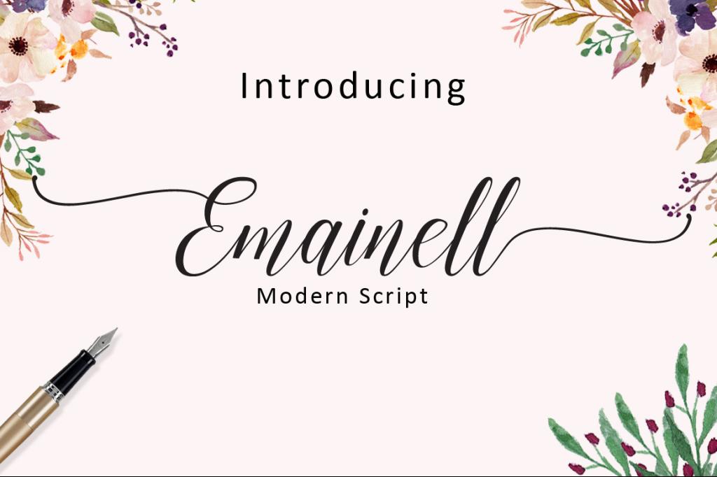 Emainell Script illustration 5