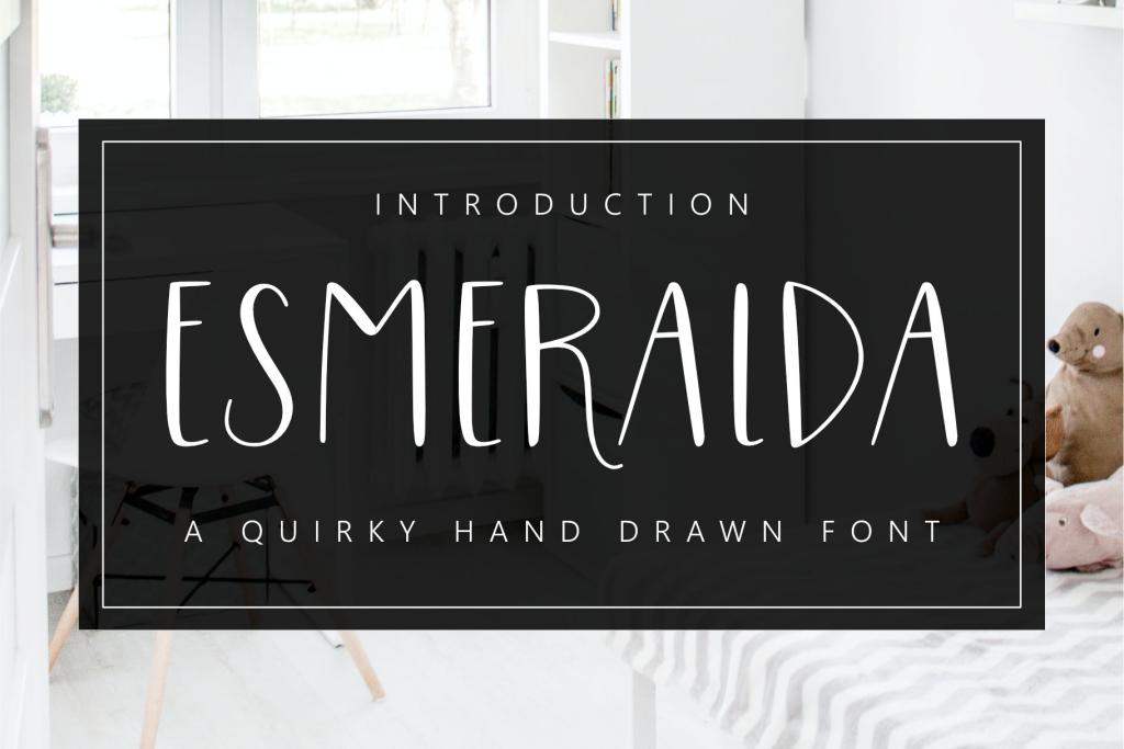 Esmeralda Font illustration 2