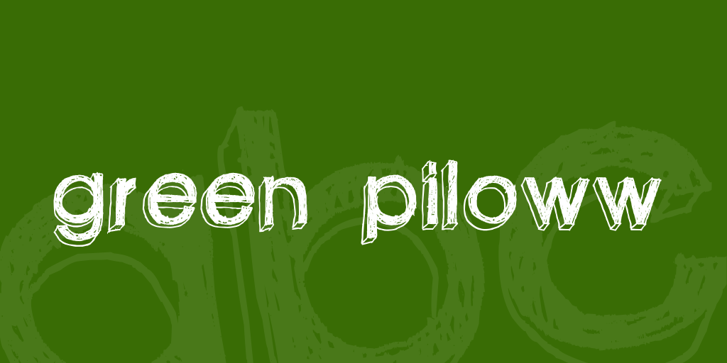 green piloww illustration 4