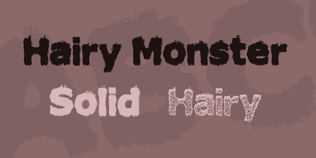 Hairy Monster illustration 1
