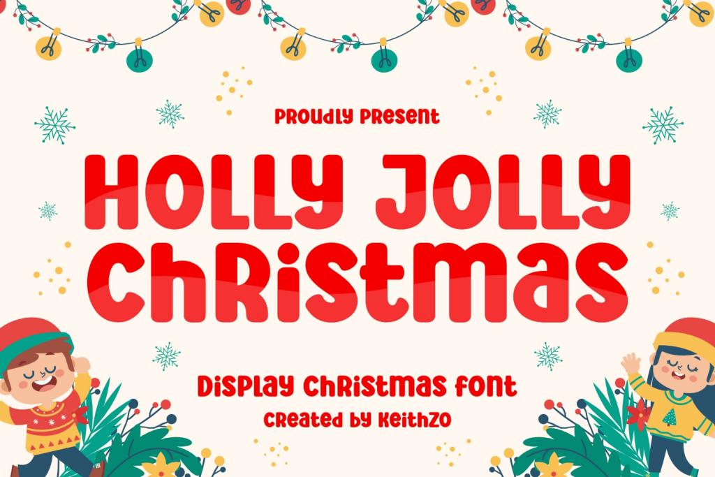 Holly Jolly Christmas illustration 1