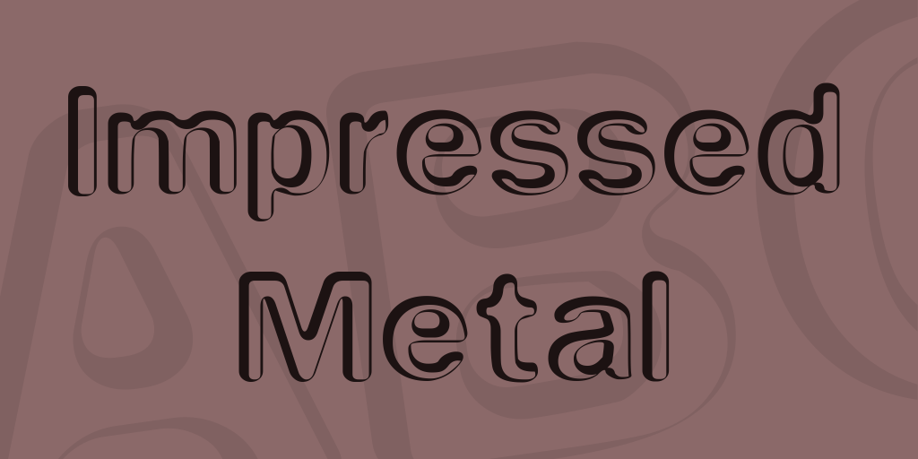 Impressed Metal illustration 1