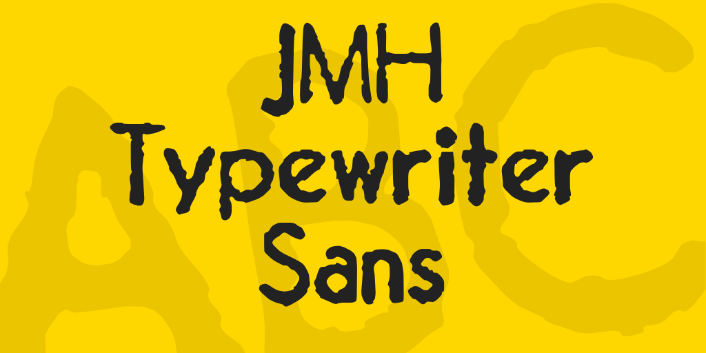 JMH Typewriter Sans illustration 2