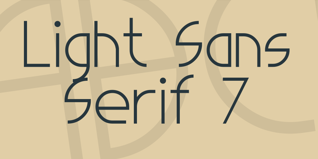 Light Sans Serif 7 illustration 2