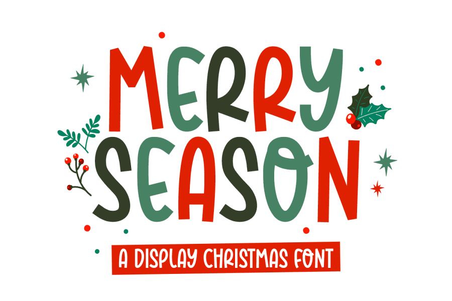 4 Free Christmas Cards Crafting Merry And Bright Fonts 1001 Fonts