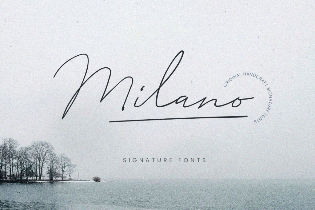 Milano Signature Script Font illustration 2