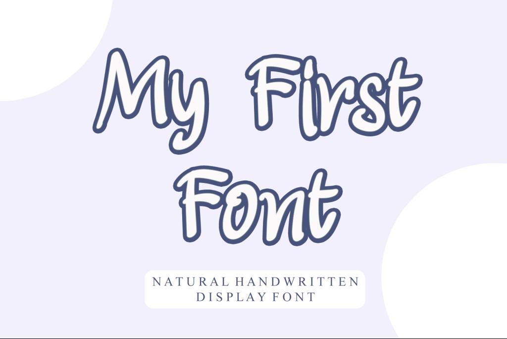 My First Font illustration 2