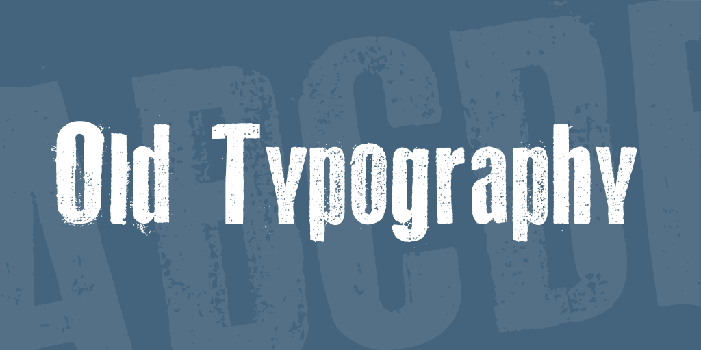 Old Typography illustration 2