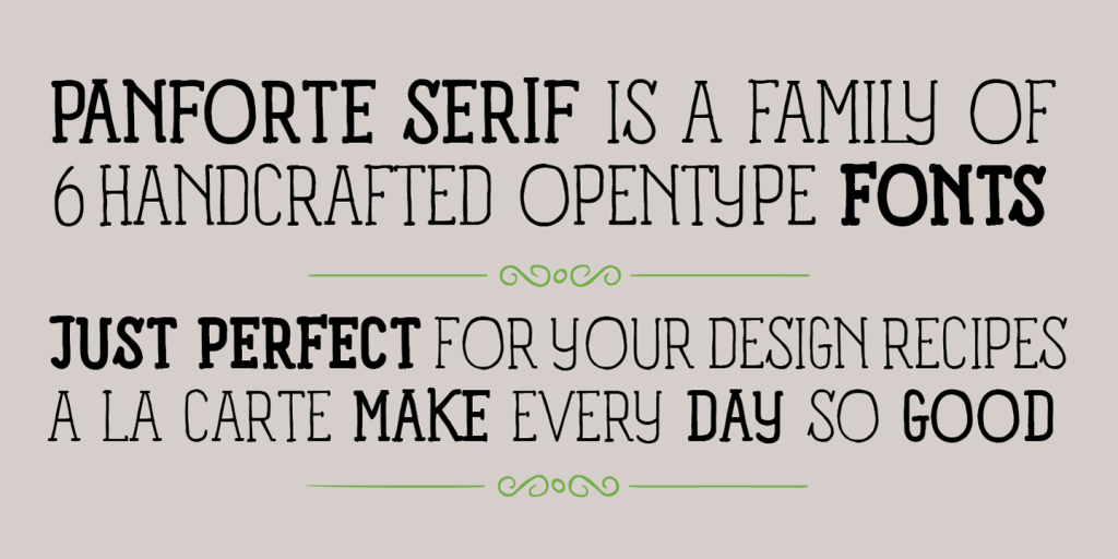 Panforte Serif illustration 5
