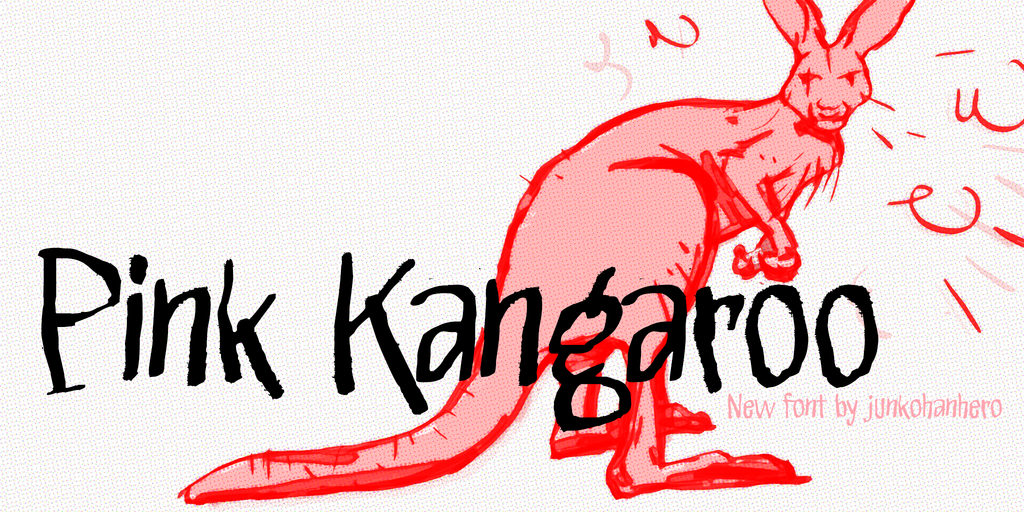 Pink Kangaroo illustration 13