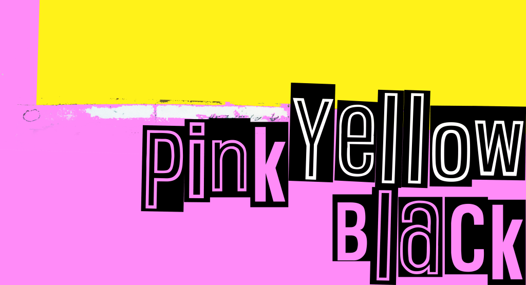 Pink Yellow Black illustration 2
