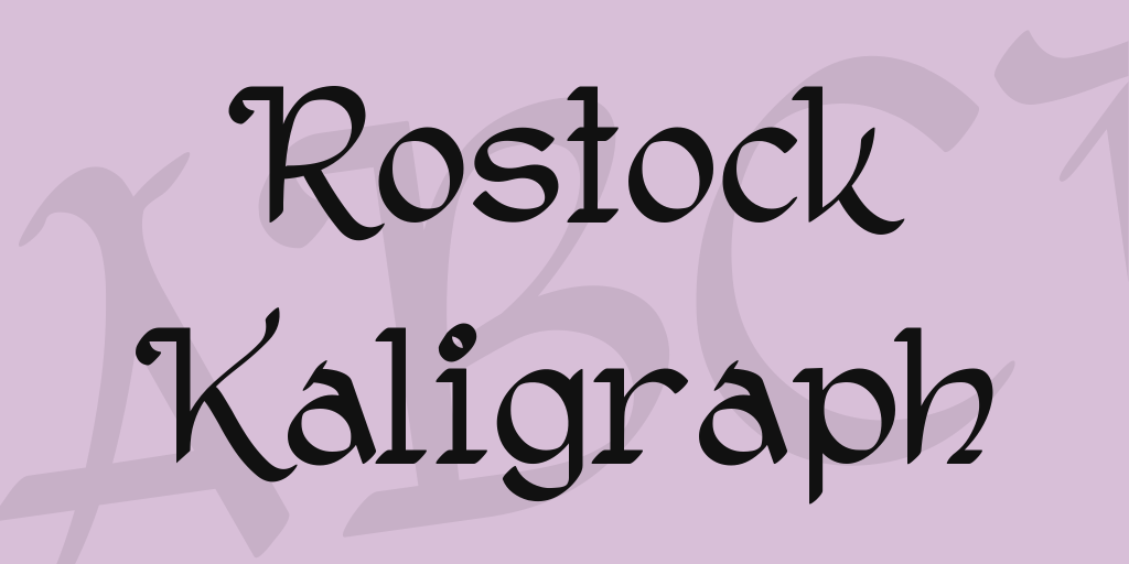 Rostock Kaligraph illustration 1
