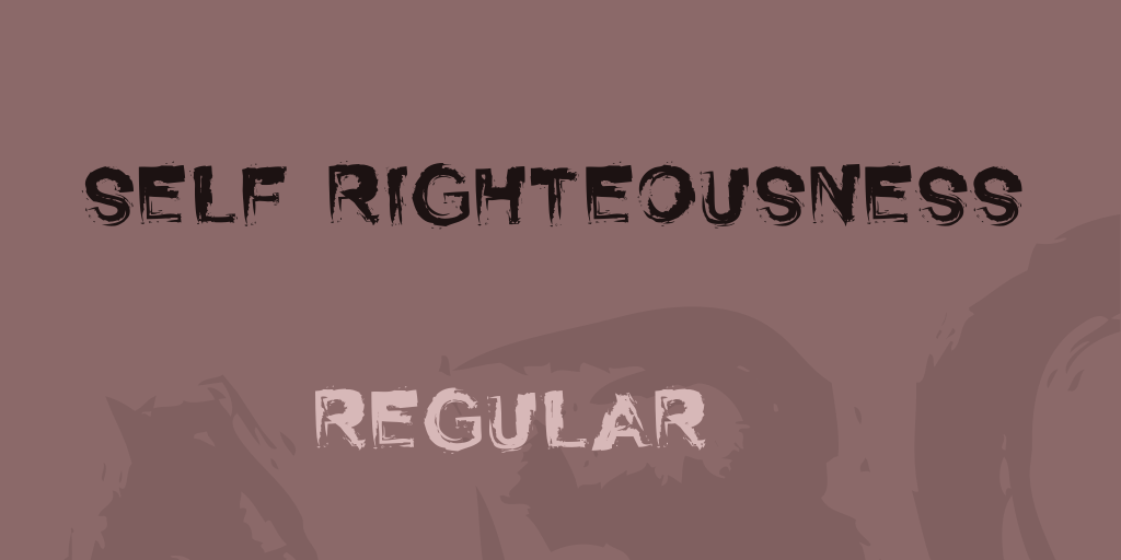 Self Righteousness illustration 1