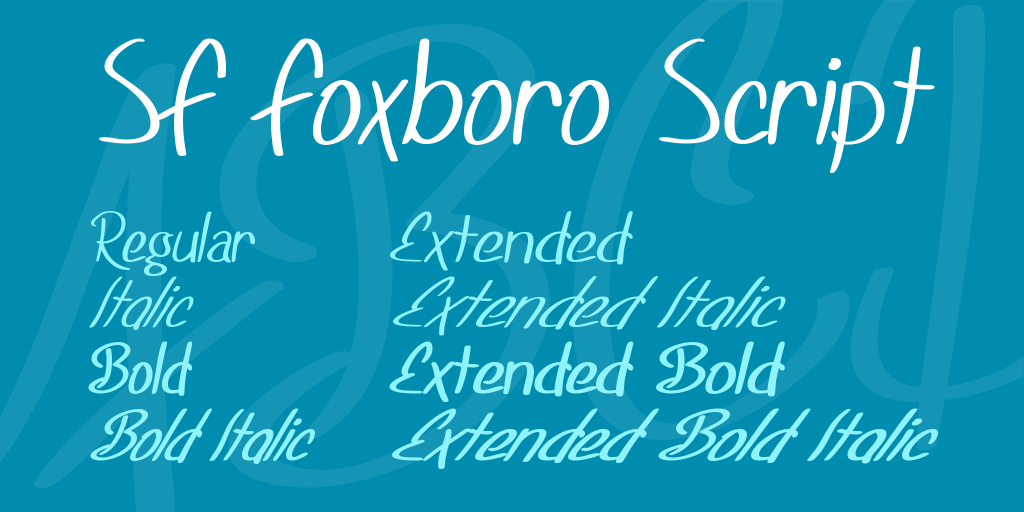 SF Foxboro Script illustration 2