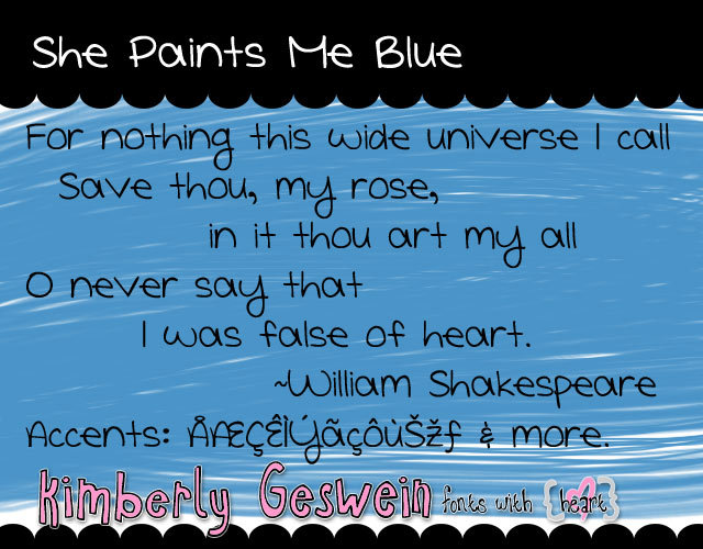 She Paints Me Blue illustration 1