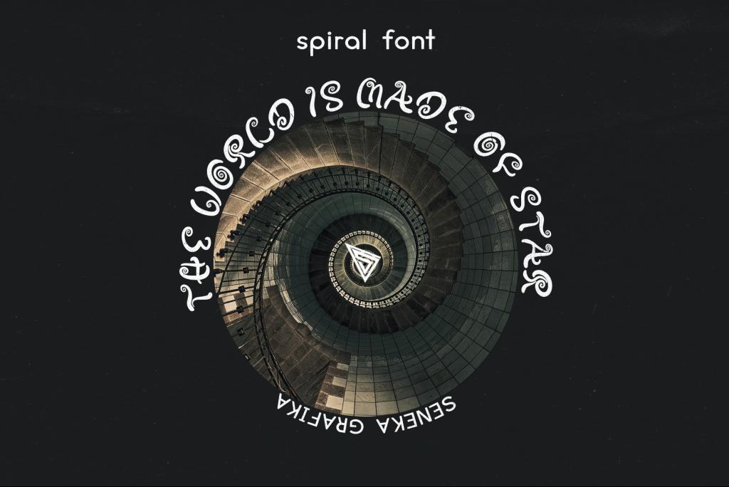 Spiral Font illustration 5