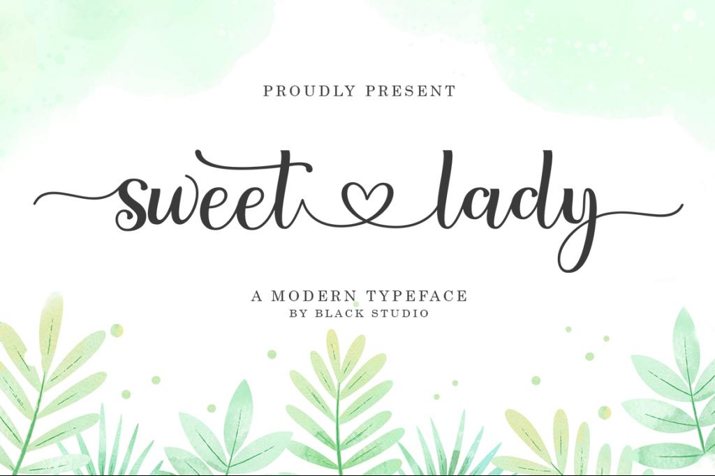 Sweet lady Script illustration 2