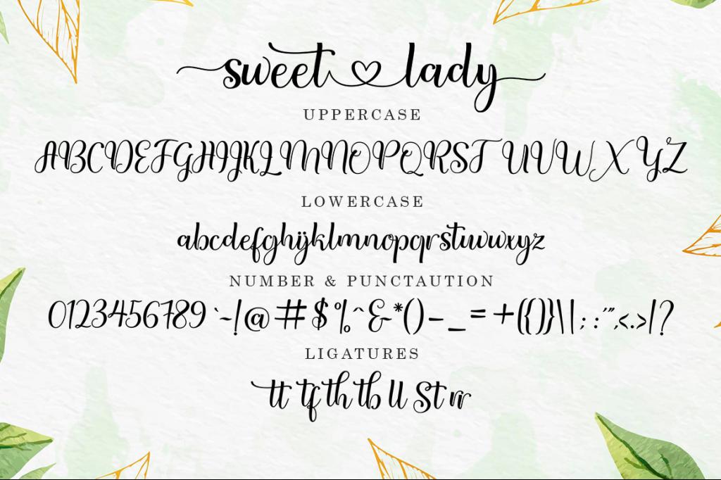 Sweet lady Script illustration 7