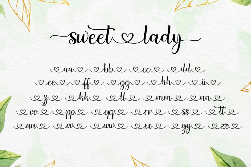Sweet lady Script illustration 8