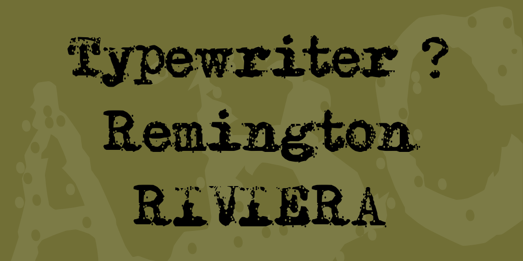 Typewriter - Remington RIVIERA illustration 1