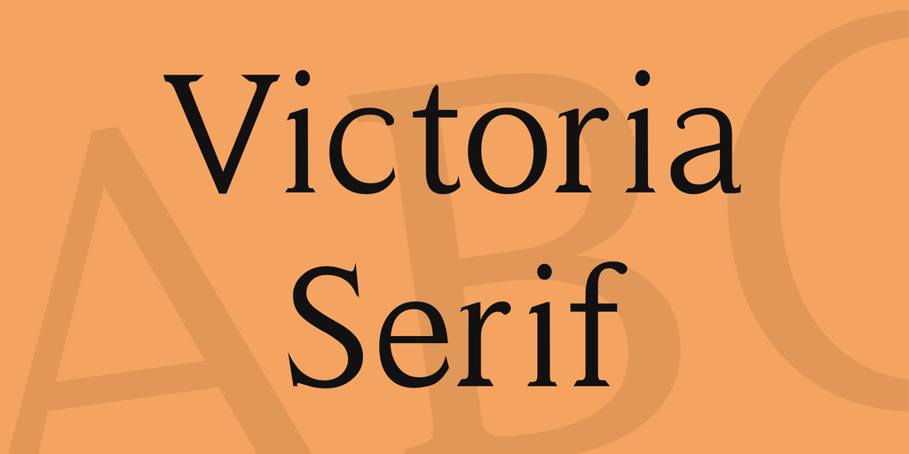 Victoria Serif illustration 5