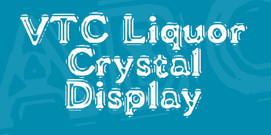VTC Liquor Crystal Display illustration 1