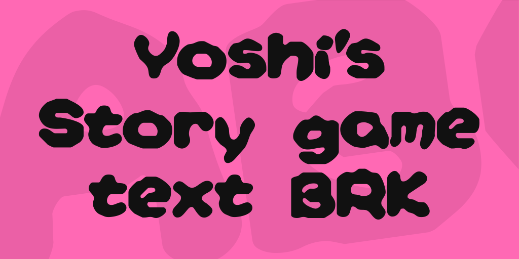 Yoshi's Story game text BRK illustration 1