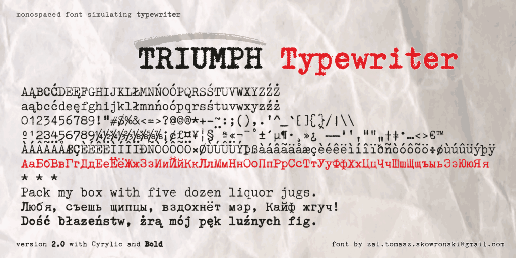 zai Triumph Typewriter illustration 1