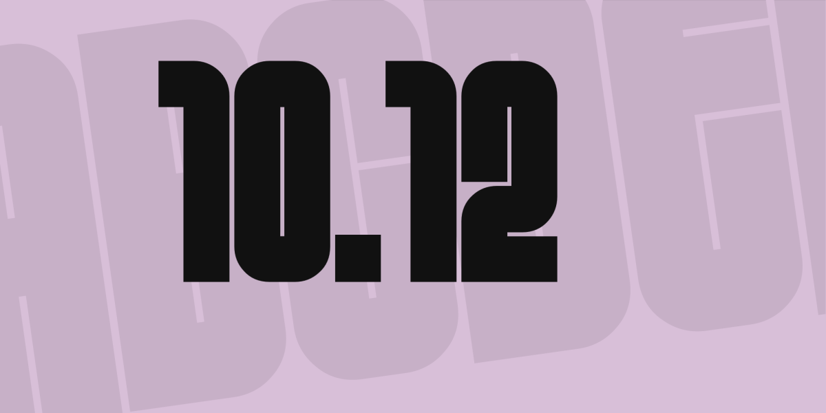 10.12 Font · 1001 Fonts