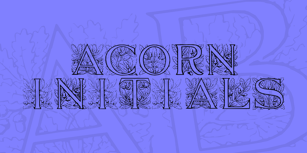 Acorn Initials illustration 1