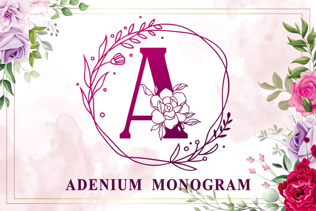 Adenium Monogram illustration 2