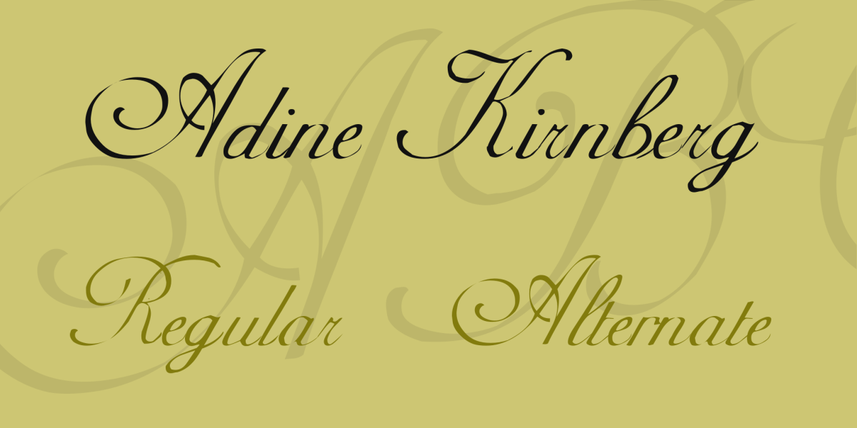 adine kirnberg font 1 big