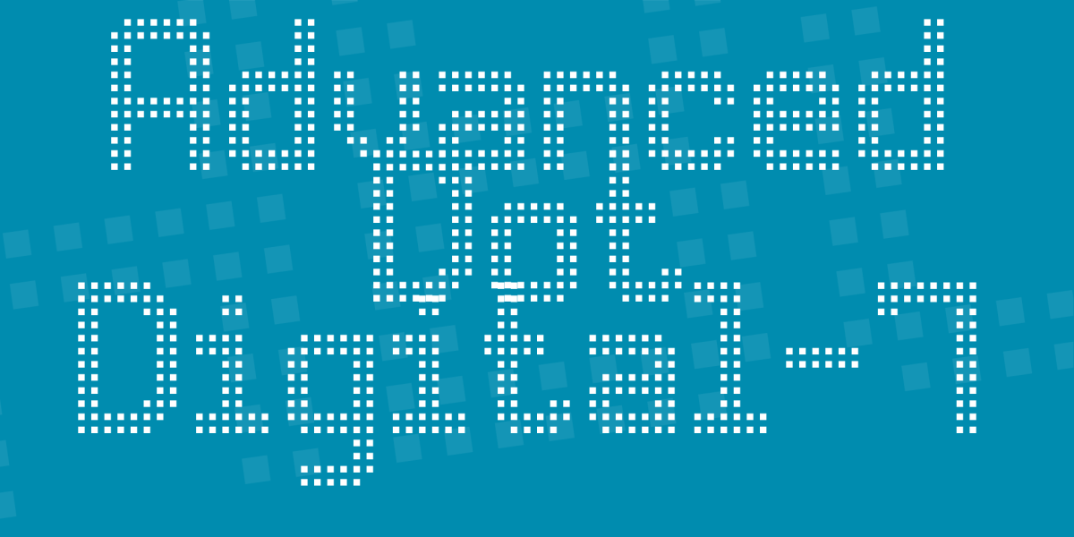 Dot font. Dot font