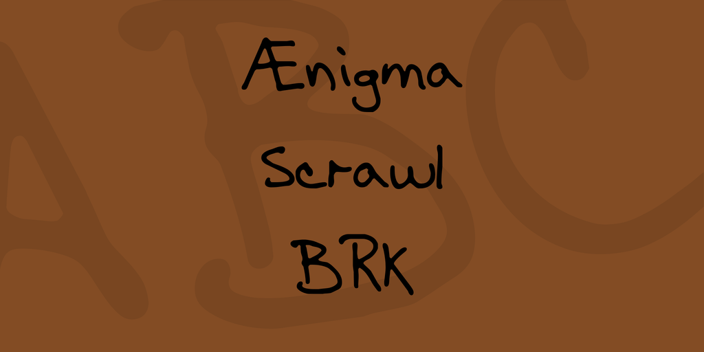 Ænigma Scrawl BRK illustration 1