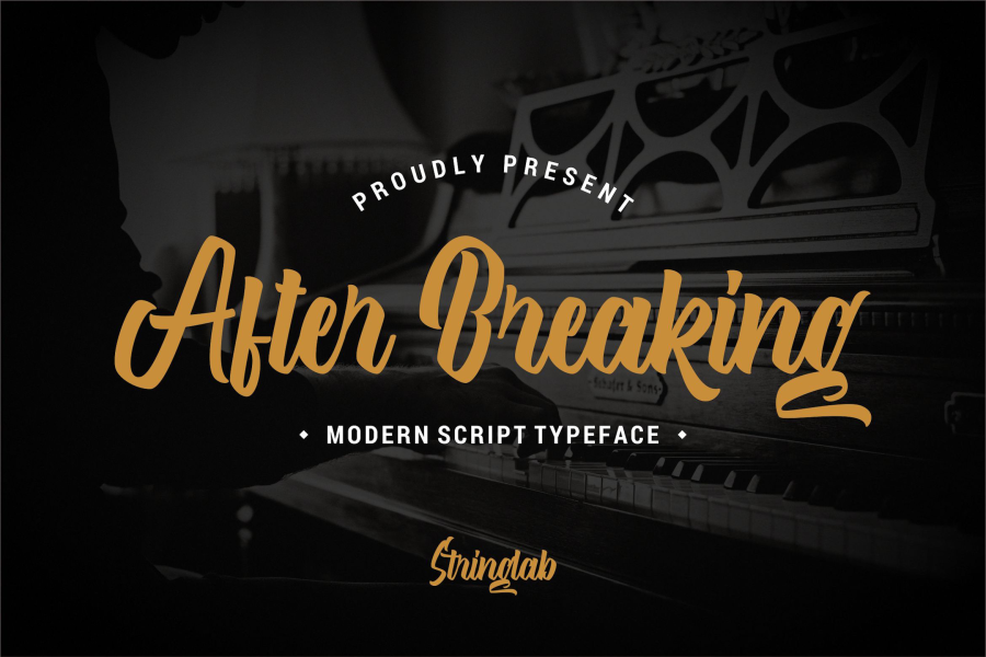 After Breaking Font · 1001 Fonts