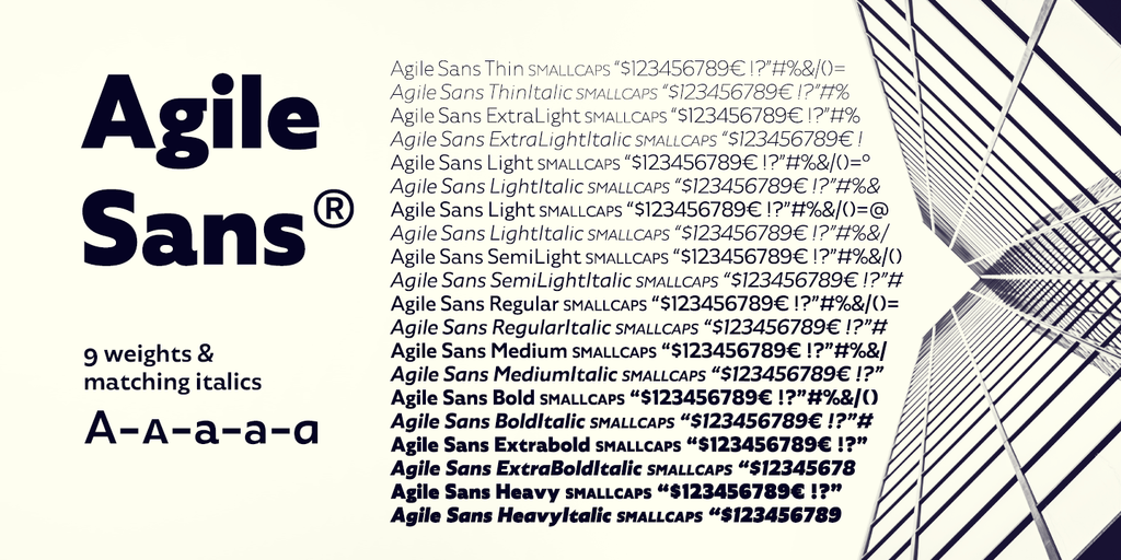 Agile Sans illustration 10