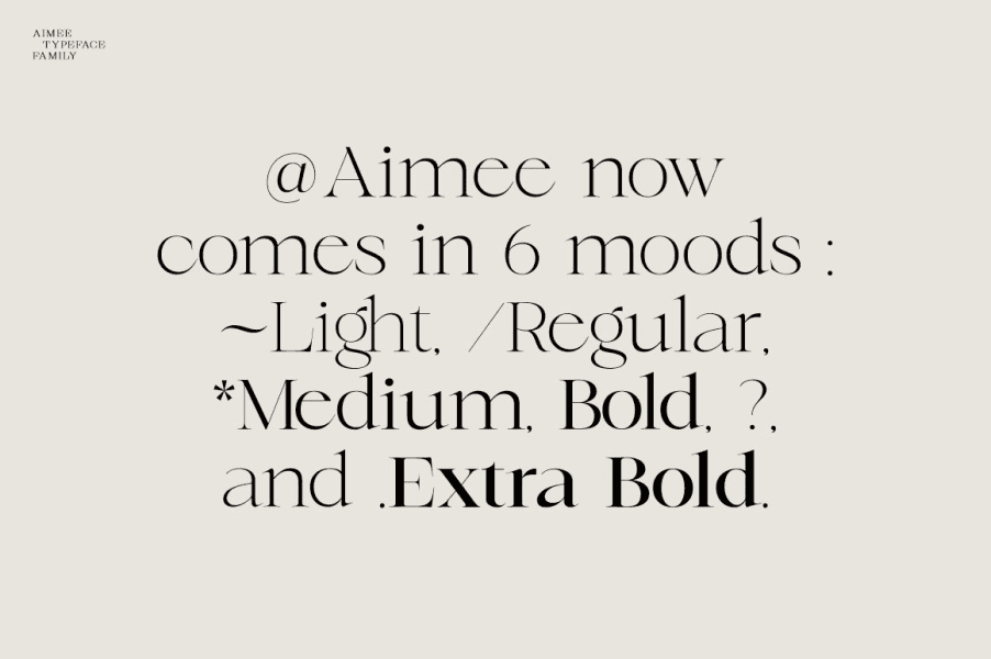 Aimée Font · 1001 Fonts