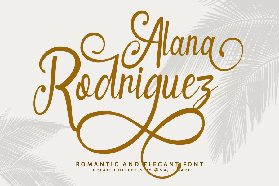 Robrige Font Alana Rodriguez Font · 1001 Fonts