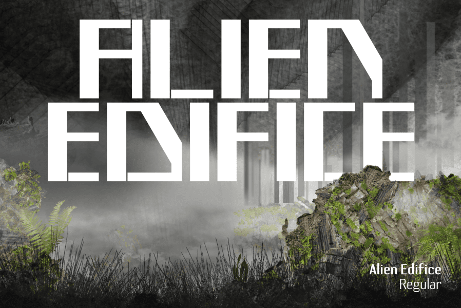 Alien Edifice Font Family · 1001 Fonts
